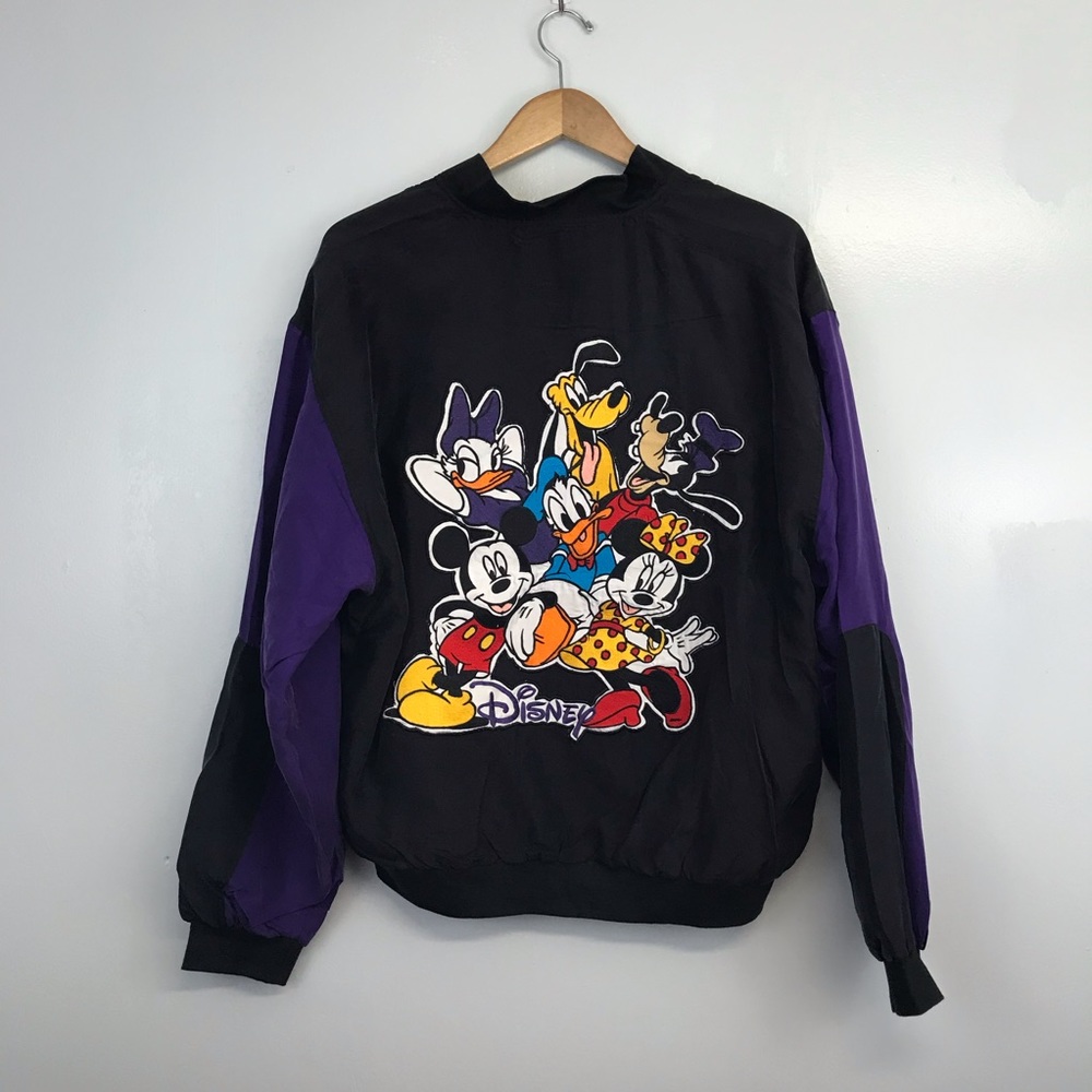 Vintage 80s Disney silk bomber jacket